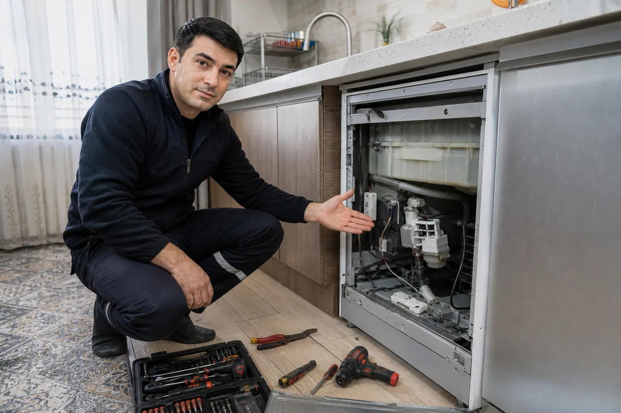 Xırdalanda qabyuyan drenaj nasosu təmiri